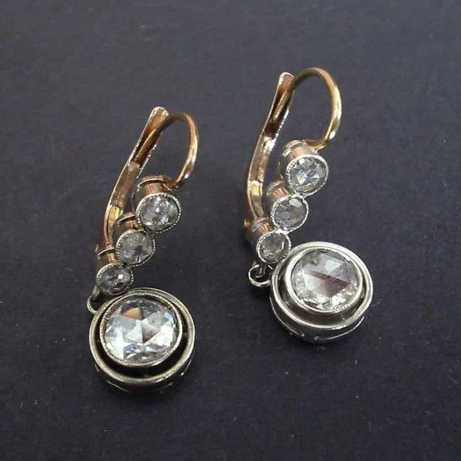 Timeless Zirconia Golden Earrings