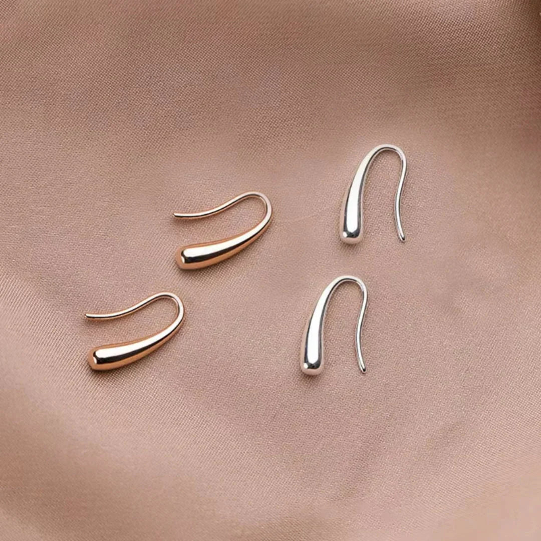 Classic Drop Gold & Silver Earrings