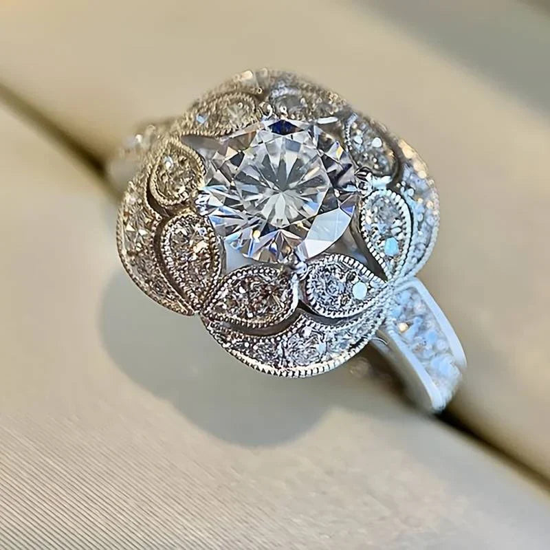 Stylish Bright Silver Ring