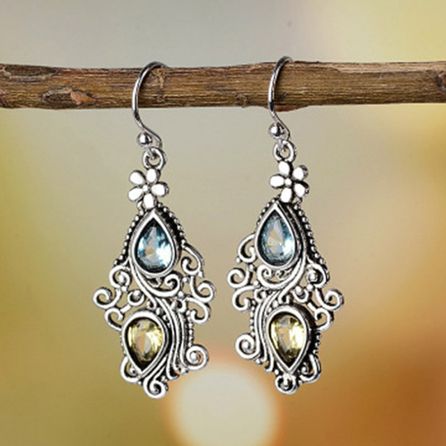 Elegant Crystal Gem Earrings