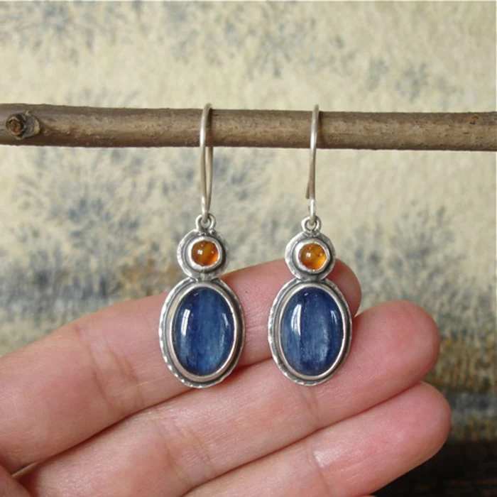 Timeless Blue Crystal Earrings