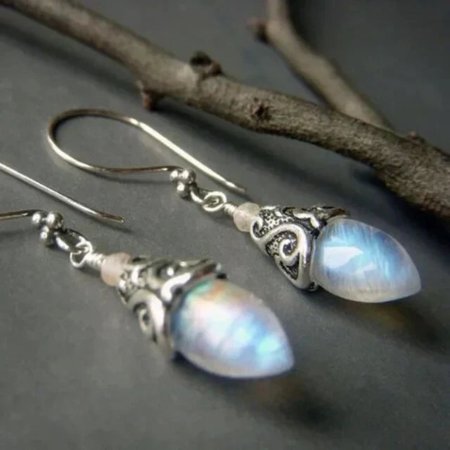 Stylish Moonstone Drop Earrings