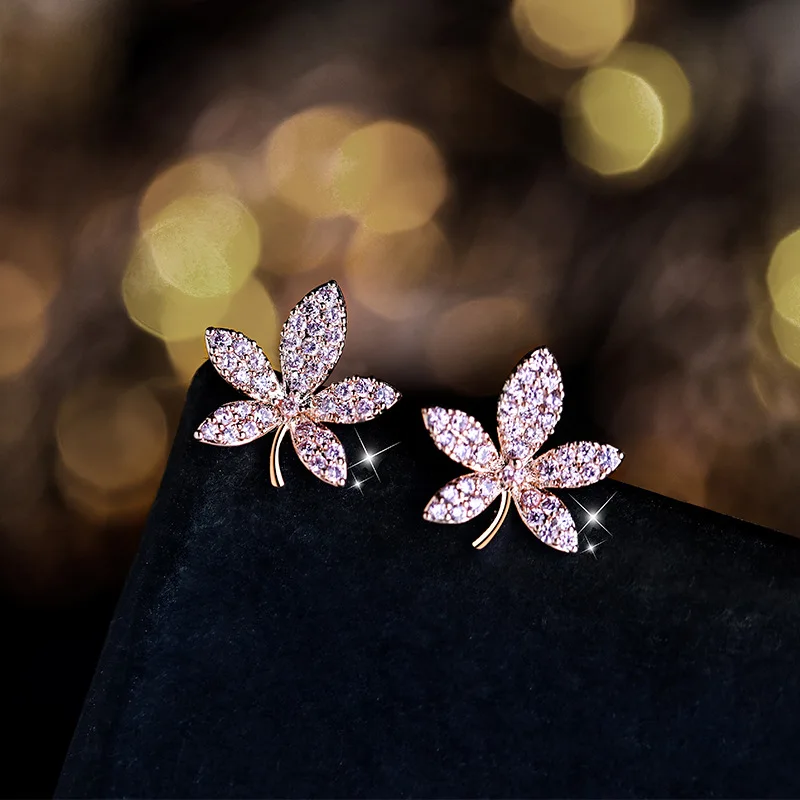 Minimalist Bright Rose Flower Earrings
