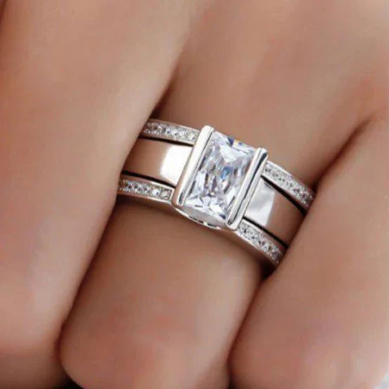 Classic Inlaid Glass Ring