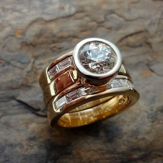 Minimalist Layered Glass Ring