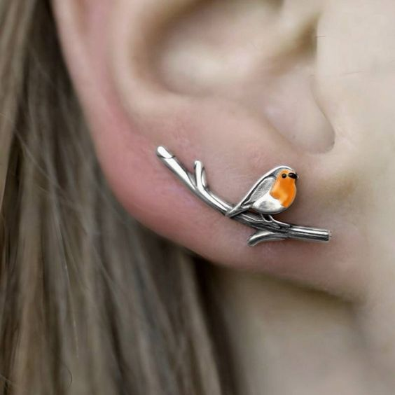 Timeless Birdie Silver Earrings