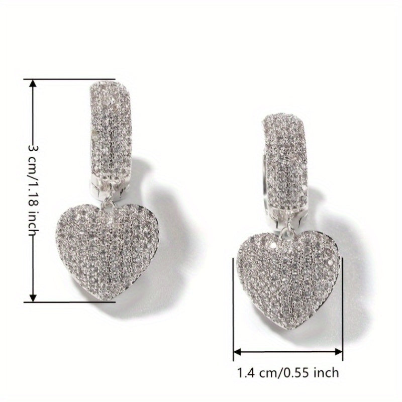 Trendy Micro Pave Zirconia Earrings