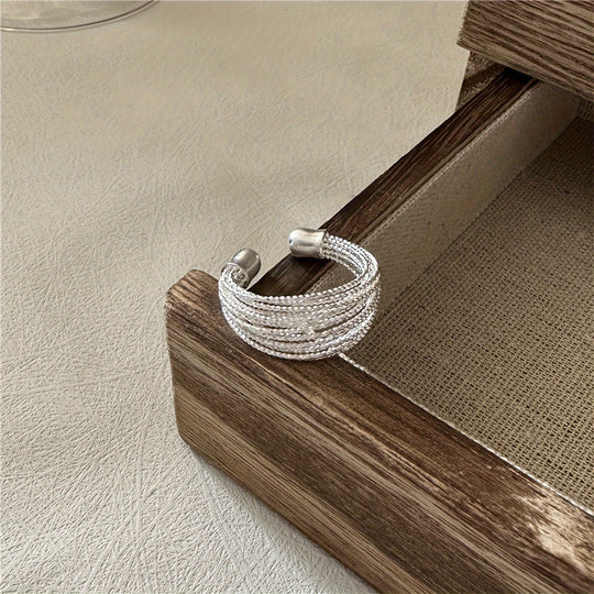 Chic Adjustable Multi-Band Open Ring