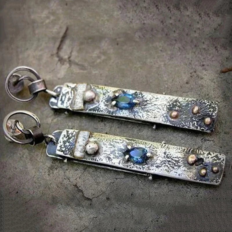 Blue Stone Timeless Earrings