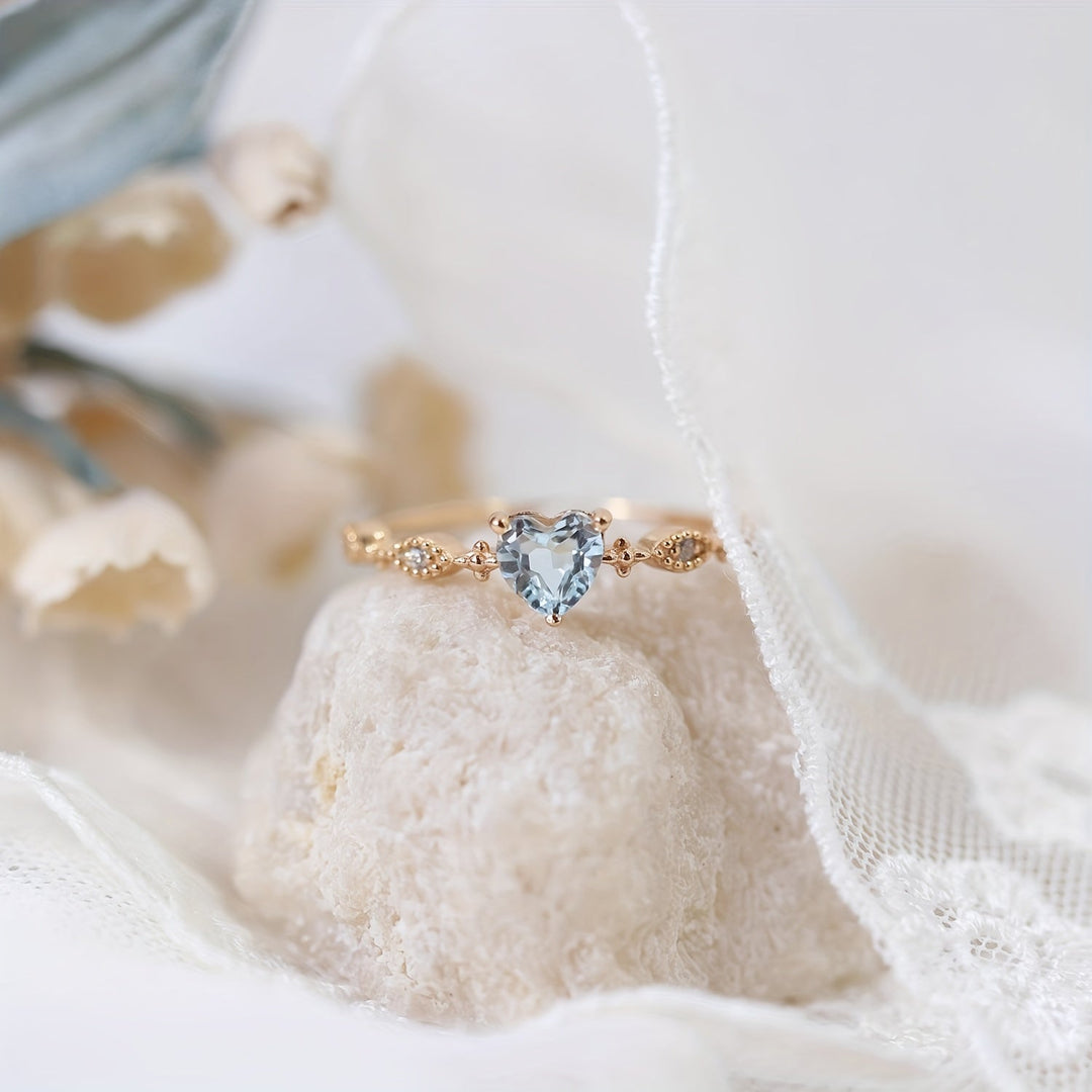 Elegant Minimalist Heart-Shaped Ring