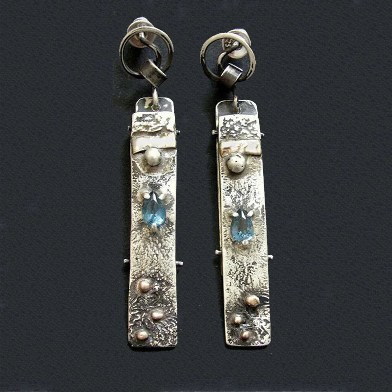 Blue Stone Timeless Earrings
