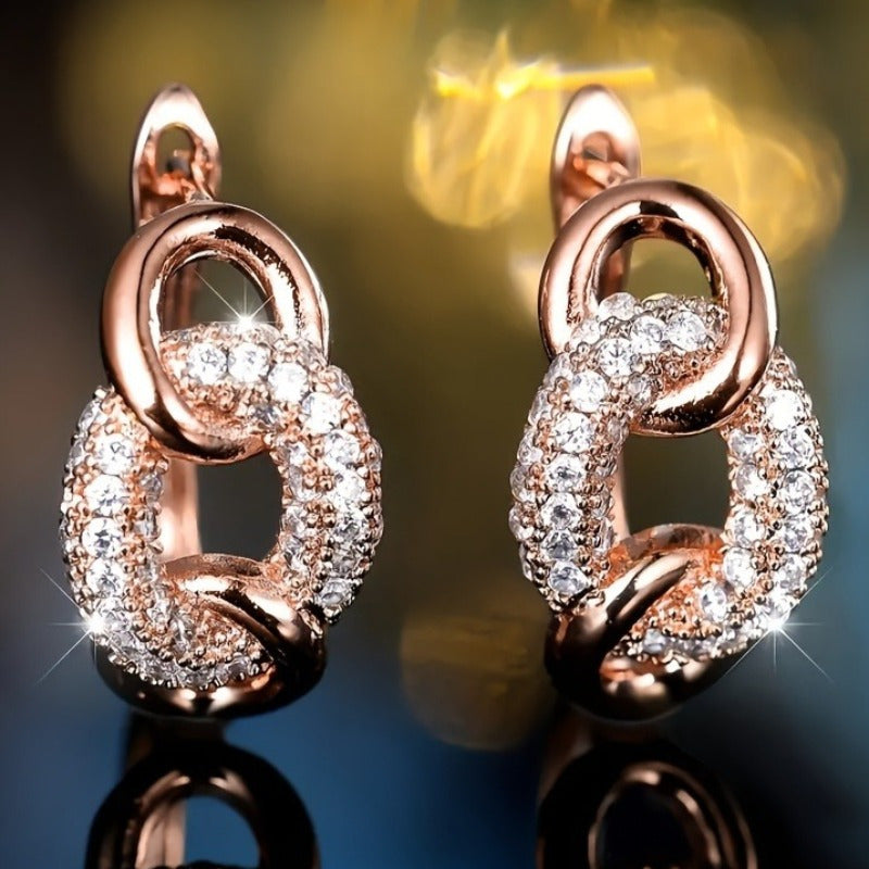 Classic Golden-Tone Elegant Hoop Earrings