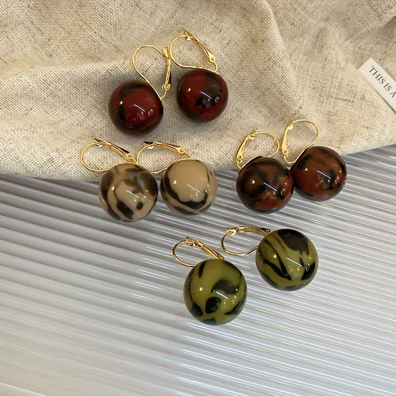 Timeless Resin Dangle Earrings