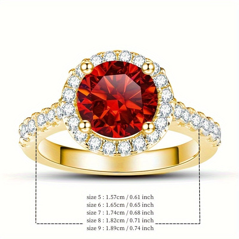 Stylish Moissanite Engagement Ring