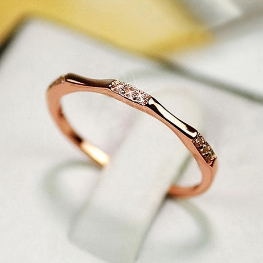 Elegant Simple Style Women's Fine Ring