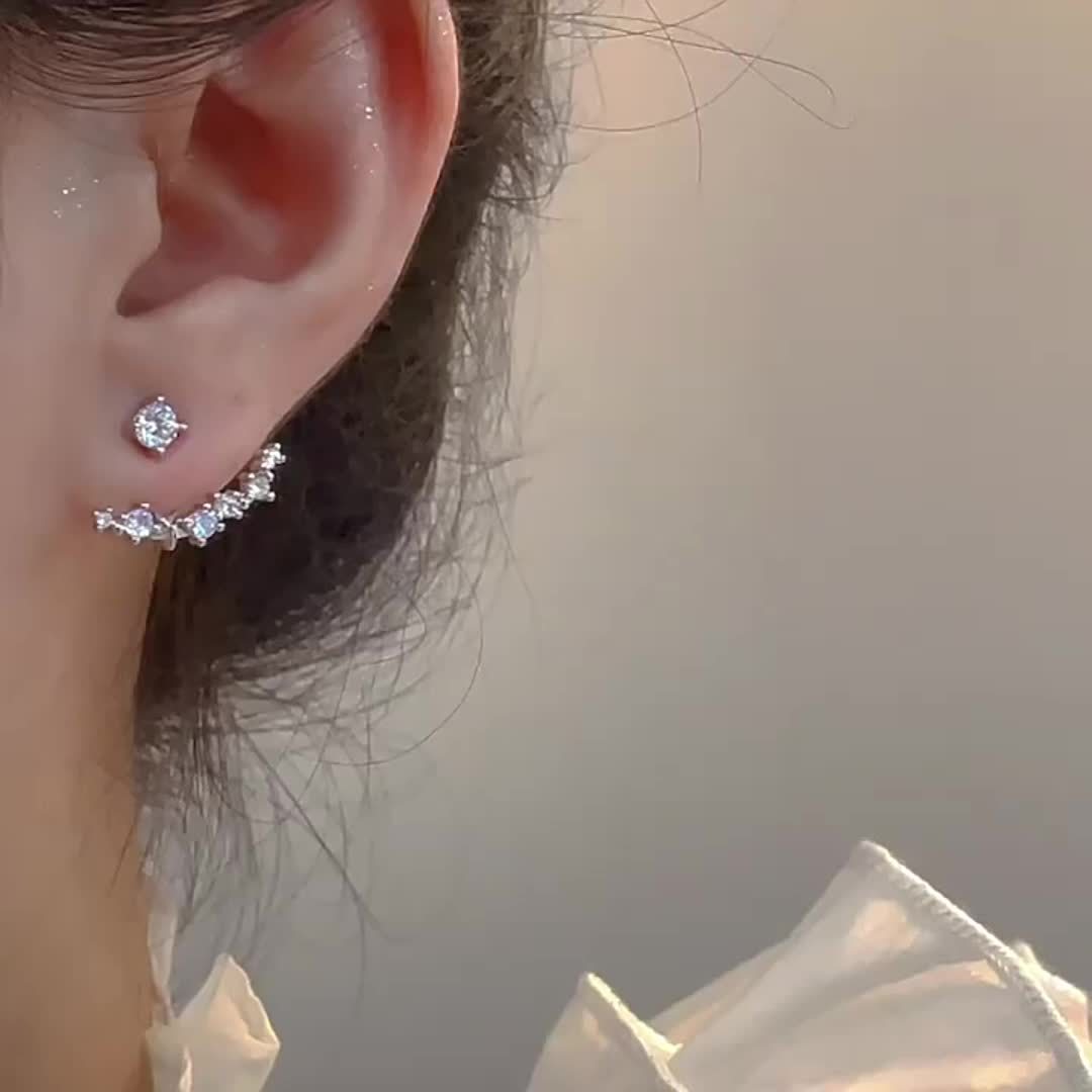 Elegant French Minimalist-Inspired Stud Earrings