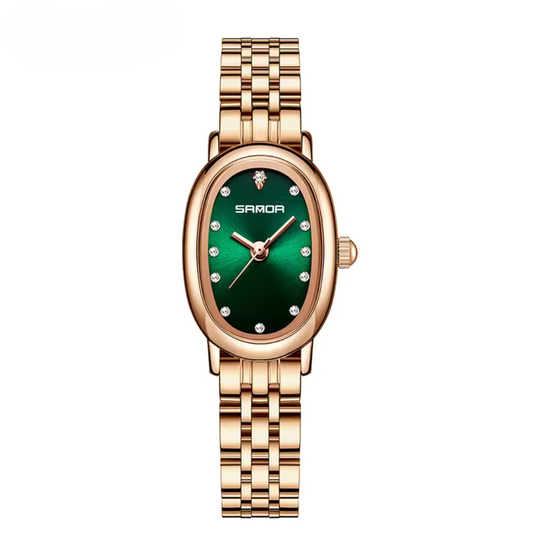 Elegant Oval Quartz Watch