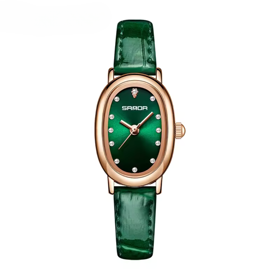 Elegant Oval Quartz Watch
