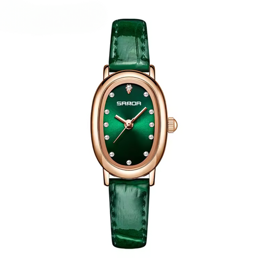 Elegant Oval Quartz Watch
