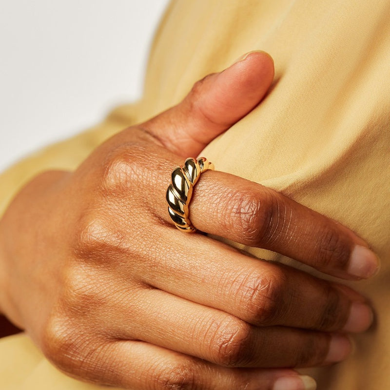 Elegant Fashion Chunky Dome Ring