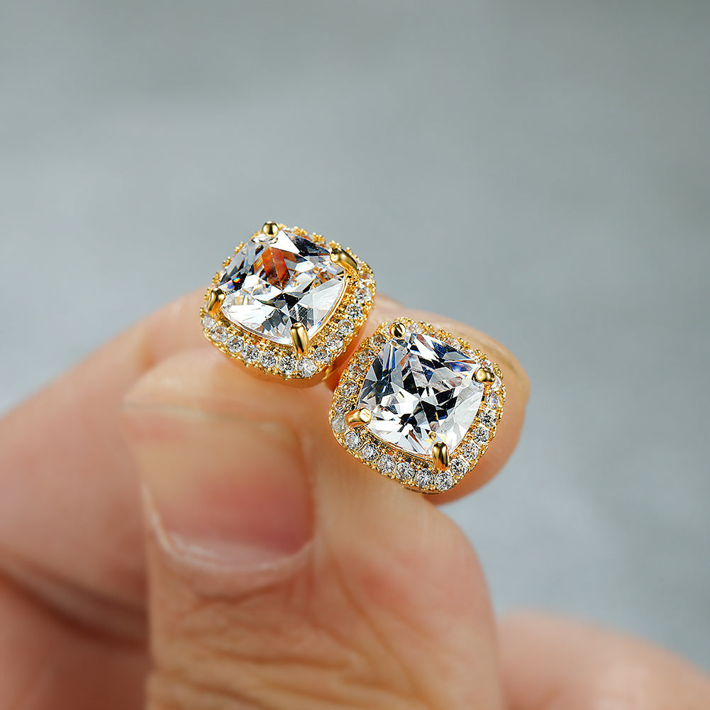 Classic Stone Stud Earrings