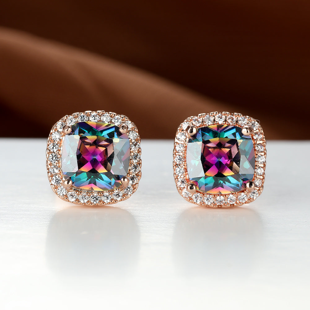 Classic Stone Stud Earrings