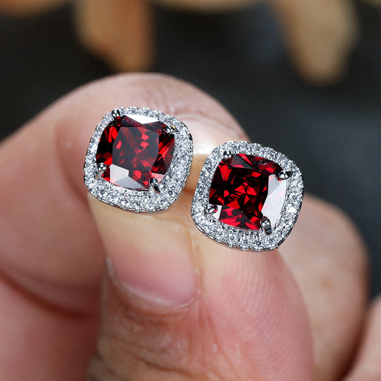 Classic Stone Stud Earrings