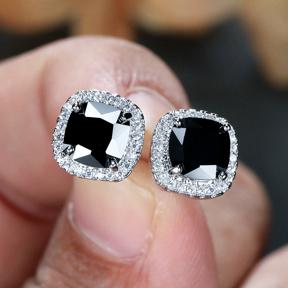 Classic Stone Stud Earrings