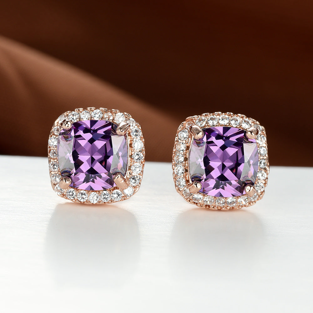 Classic Stone Stud Earrings