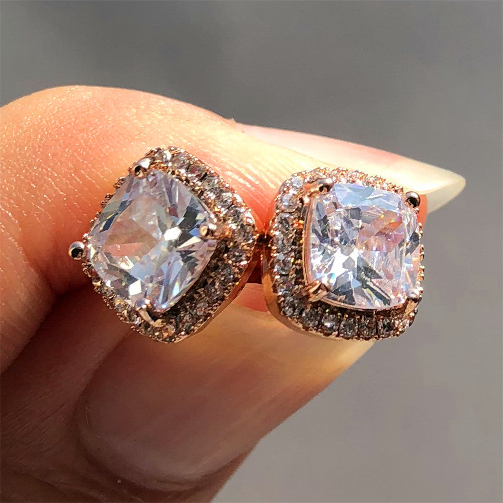 Classic Stone Stud Earrings