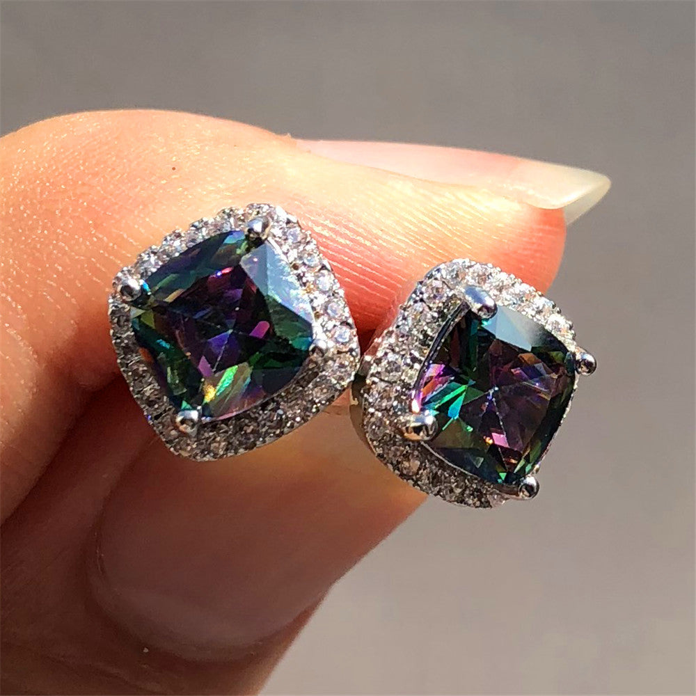 Classic Stone Stud Earrings