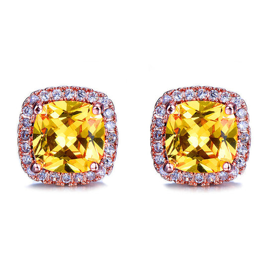 Classic Stone Stud Earrings