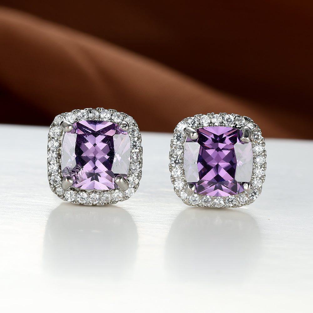 Classic Stone Stud Earrings