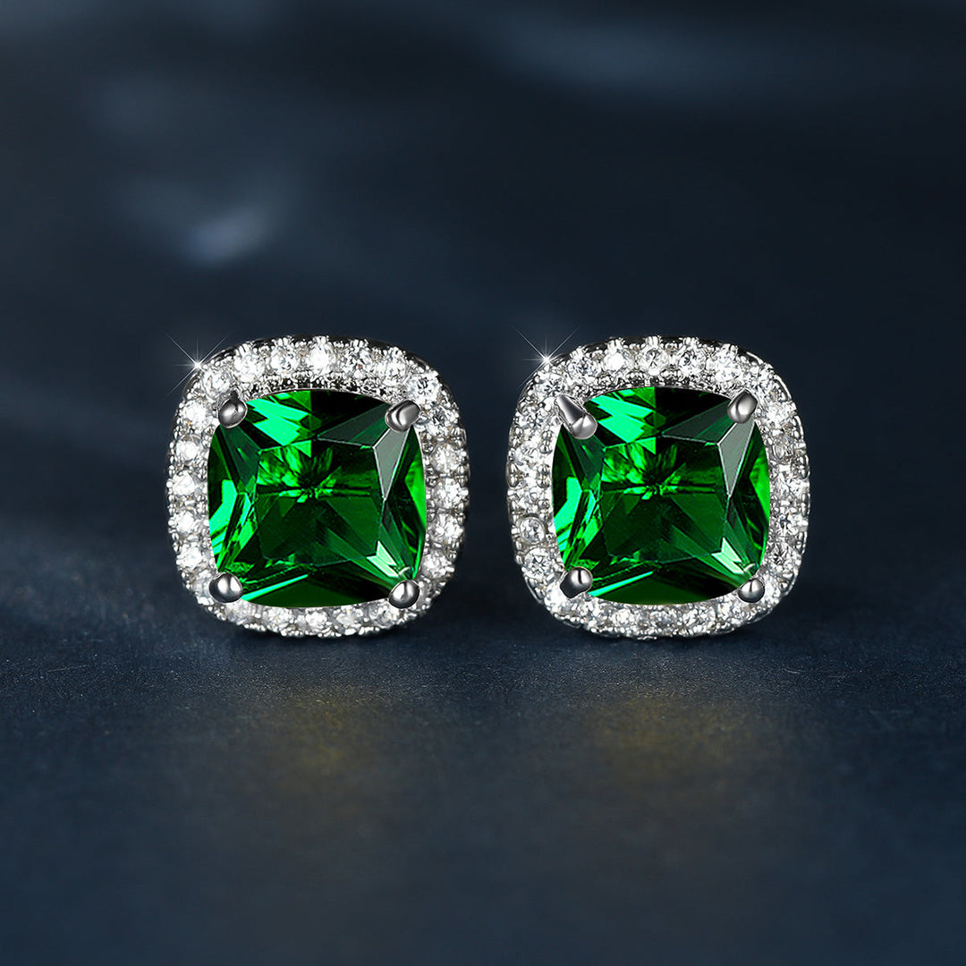 Classic Stone Stud Earrings