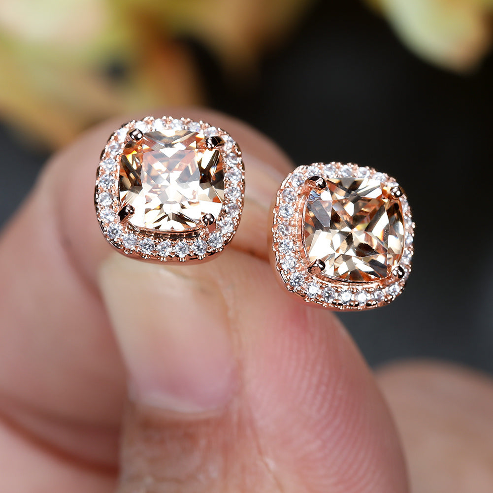 Classic Stone Stud Earrings