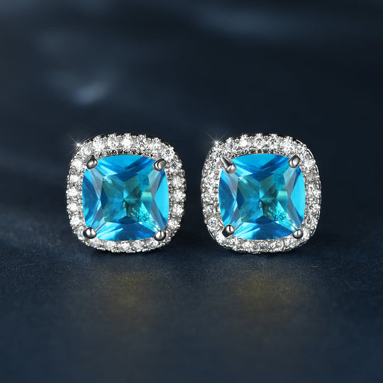 Classic Stone Stud Earrings
