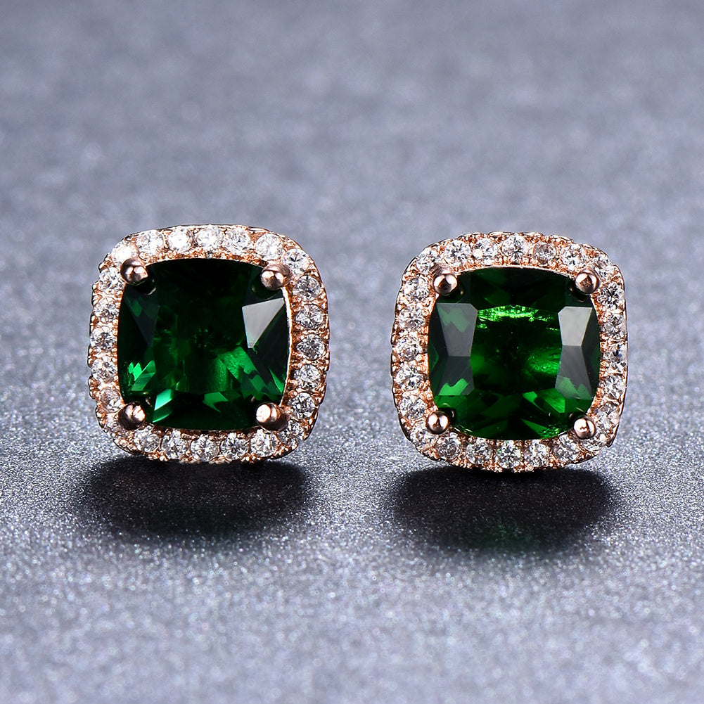 Classic Stone Stud Earrings