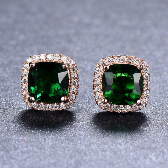 Classic Stone Stud Earrings
