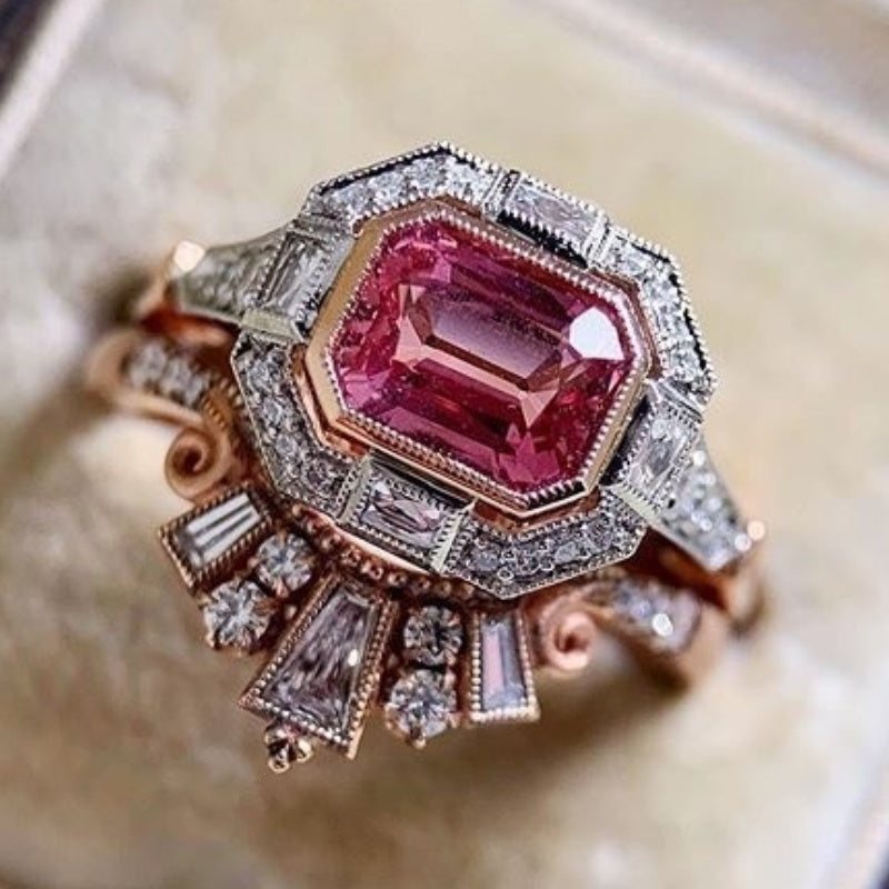Stylish Zirconia Decorative Ring