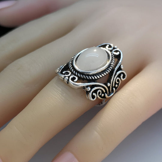 Elegant Inlaid Decorative Ring