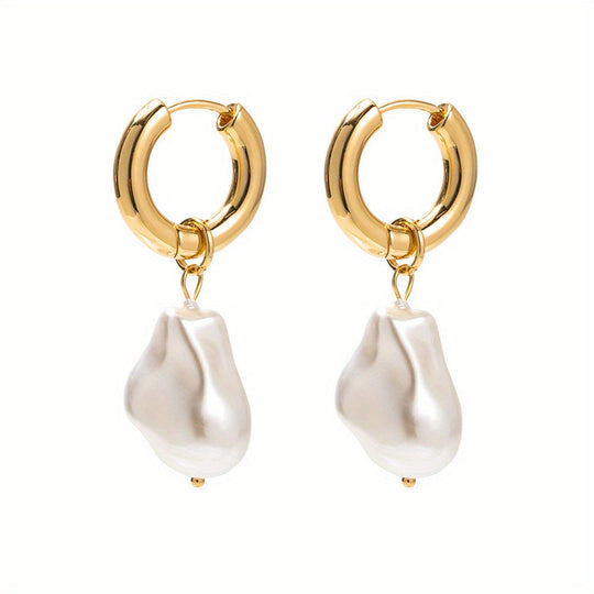 Trendy  Pearl Drop Earrings