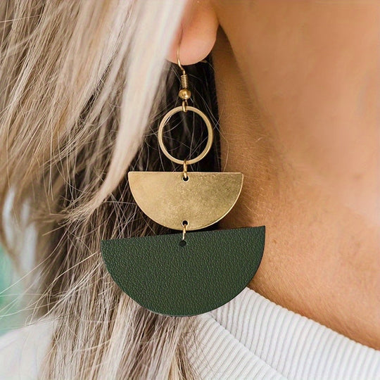 Stylish Semi-Circular Hoop Earrings