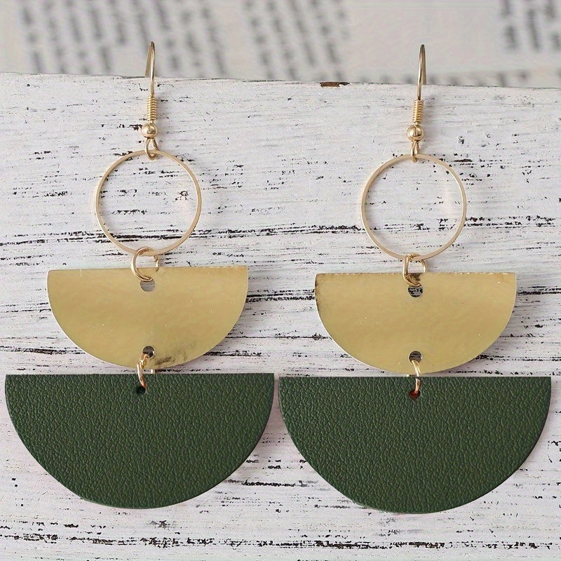 Stylish Semi-Circular Hoop Earrings
