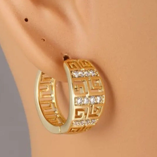 Elegant Retro Hoop Earrings