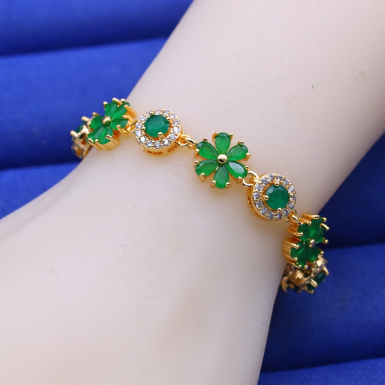 Trendy Elegant Flower Link Chain