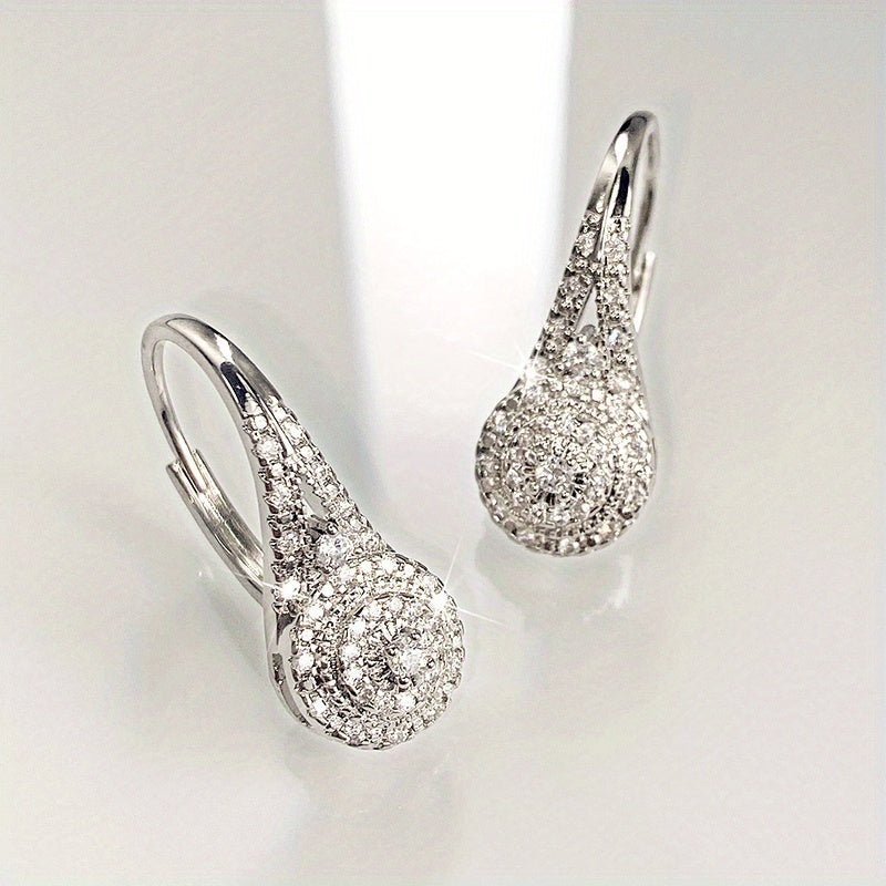 Classic Cubic Zirconia Drop Earrings