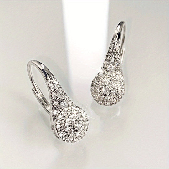 Classic Cubic Zirconia Drop Earrings