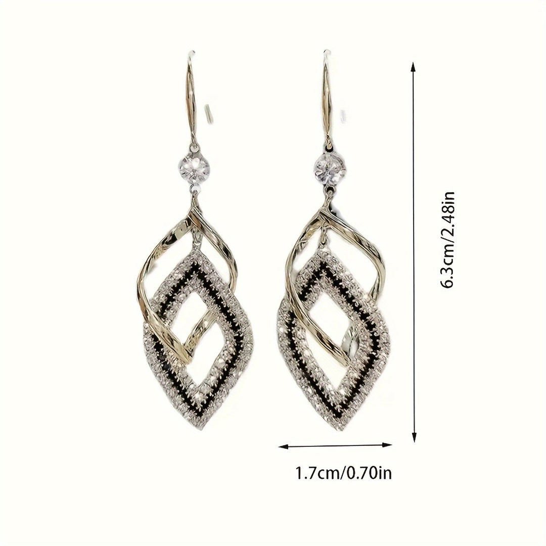 Stylish Double Layer Drop Earrings