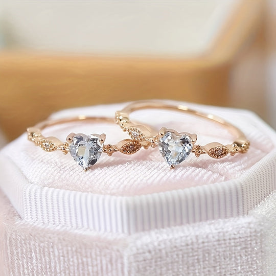Elegant Minimalist Heart-Shaped Ring