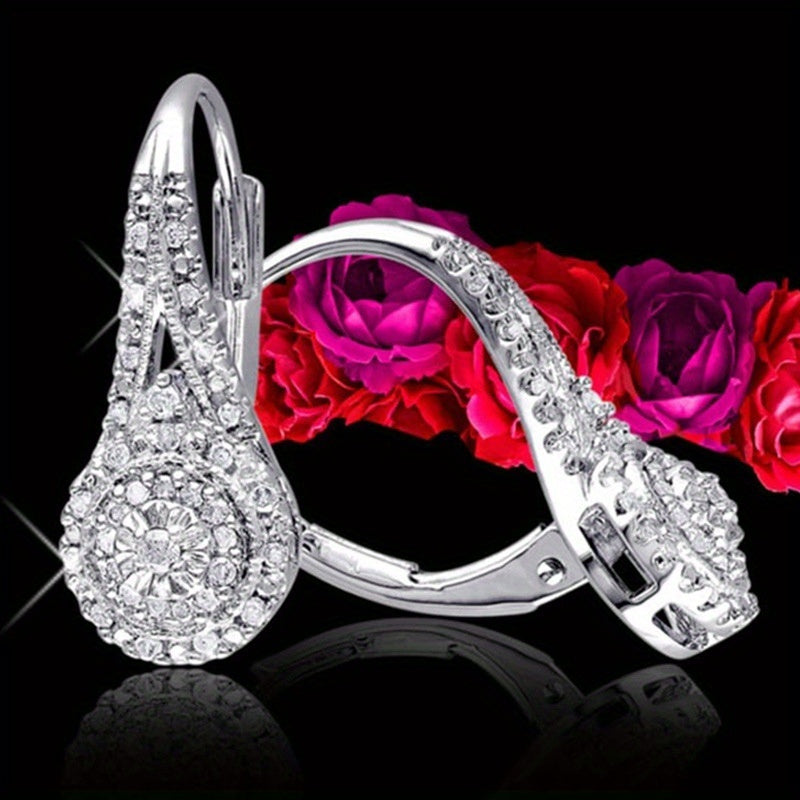 Classic Cubic Zirconia Drop Earrings